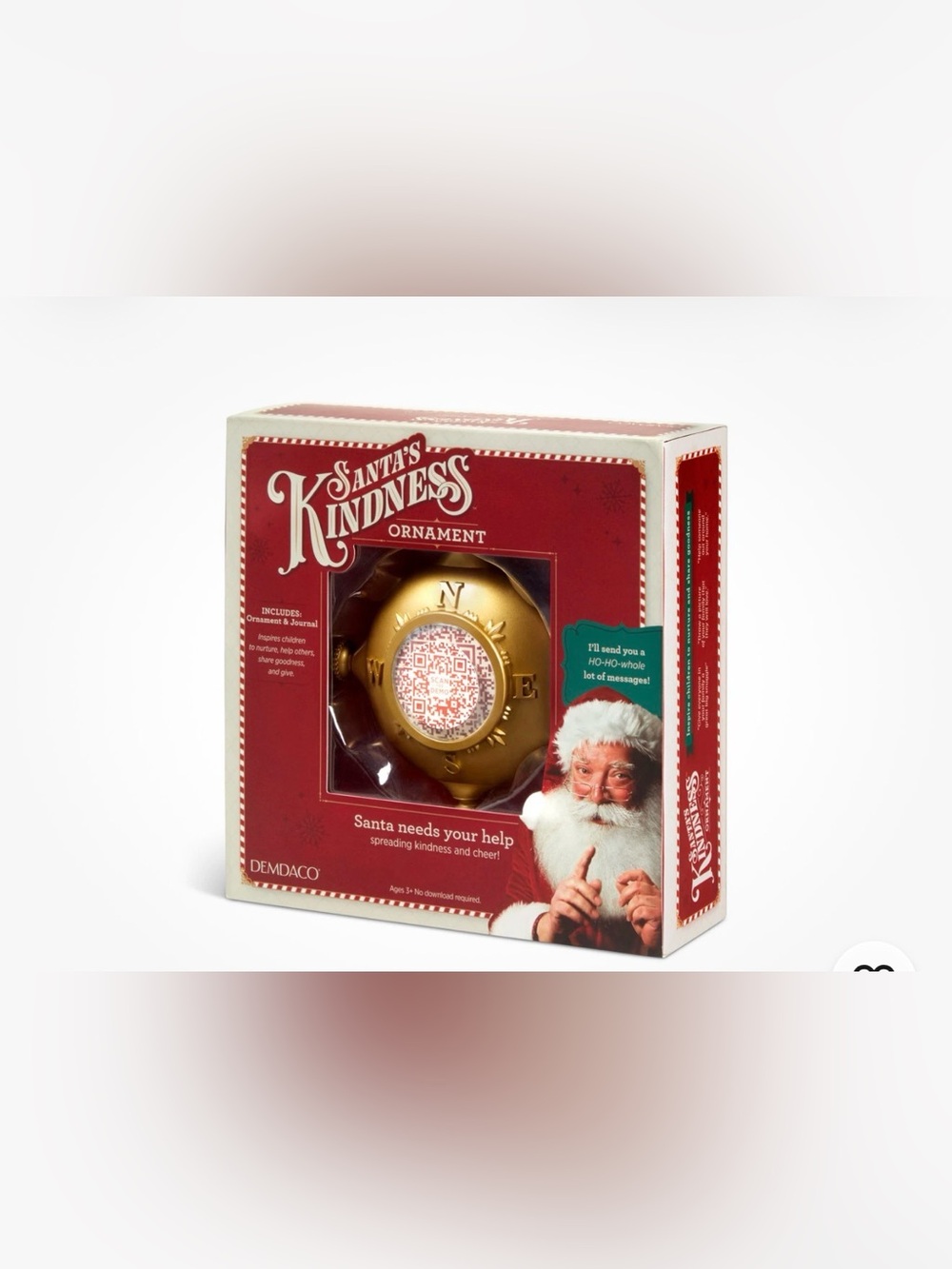 Santa's Kindness Ornament & Journal